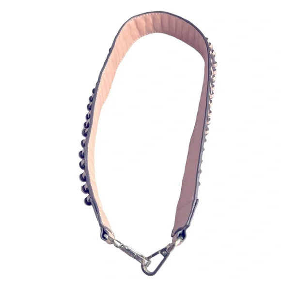 ENZO ANGIOLINI BELT Blush Pink Braided Clip Size Small / Medium FAST SHIP 440-24 - Picture 3 of 11